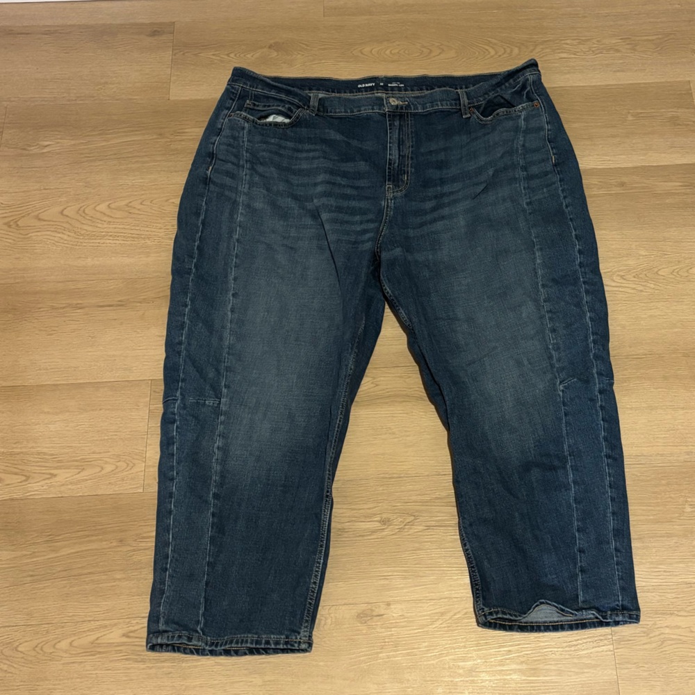 Old Navy Indigo High-Rise Women's Barrel Jeans